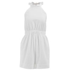 Discover the Summer Halter Neck Romper, a standout in cute rompers for women. Featuring a flattering halter neck design, this romper blends style and comfort perfectly. Ideal for sunny days, it combines playful charm with practicality, making it a staple in cute rompers for women. The lightweight fabric ensures breathability, while the relaxed fit allows for easy movement. Perfect for poolside lounging or city exploring, this cute romper for women adds versatility and charm to your summer wardro Casual White Jumpsuit, Wide Shorts, Beach Jumpsuit, Beach Jumpsuits, Rompers For Women, Women Halter, Summer White, Cute Rompers, White Jumpsuit