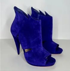 Reposhing This Item I Purchased From @Poshhugs. Loved It! They Are More Purple Than Blue, But Still Fabulous! Never Worn Because I Needed True Blue! Purple Suede Heels With Pointed Toe, Purple Suede Evening Heels, Purple Suede Heels For Evening, Purple Suede High Heel Heels, Purple Suede High Heels, Louboutin Shoes Heels, True Blue, Louboutin Shoes, Christian Louboutin Shoes