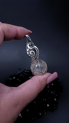 Large Pendant Necklace, Pendant For Women, Wire Pendant, Wrapped Jewelry, Wire Wrapped Jewelry, Wire Wrap, Wire Wrapping, Wire Wrapped, Jewelry Ideas