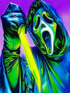 Scream Art, Rhinestone Embroidery, Diy Diamond Art, Halloween Horror Movies, Horror Movie Icons, Horror Artwork, Posca Art, Diamond Art Painting, Horror Posters