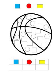 an image of a basketball ball with squares and dots on it, as well as the numbers