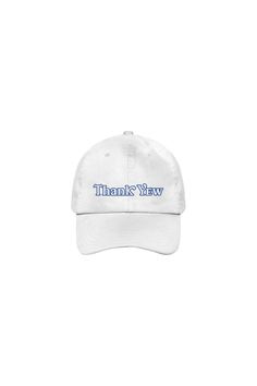 Josh Zilberberg: Thank Yew White Hat White Hat, Washing Instructions, Cotton Twill, Limited Time, Final Sale, No Response, Inside Out, Baseball Hats, Bleach