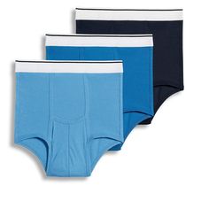 The Jockey Pouch Brief men's underwear features a horizontal-fly design for a secure fit and supreme comfort. An elastic waistband and stretch-cotton fabric offer personalized comfort, while a full coverage cut allows you to move naturally. Multi-pack Cotton Sports Bottoms, Blue Cotton Multi-pack Bottoms, Mens Pouch, Jockey Mens, Stretch Cotton Fabric, Blue Spring, Red Label, Blue Springs, Fabric Tape