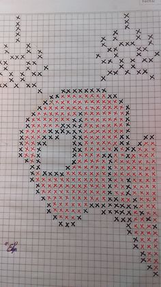 a cross - stitch pattern with an image of a woman's face on it