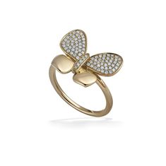 773318 - 14K Yellow Gold - Effy Butterfly Ring Effy Butterfly Ring, Butterfly Ring, Fine Jewels, Email Address, Diamonds, Size 7, Yellow Gold, Ring, Yellow