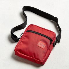 New With Tag Red Functional Shoulder Bag With Removable Pouch, Functional Red Crossbody Shoulder Bag, Functional Red Shoulder Bag, Functional Red Pouch Bag, Functional Red Shoulder Bag For Everyday, Manhattan Portage, Mini Messenger Bag, Bag Design, City Lights