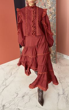 Ulla Johnson Trunkshow | Moda Operandi Dress 70s Style, Anita Pallenberg, Pop Art Fashion, Fashion Photography Inspiration, Johanna Ortiz, Sport Dress, Streetwear Fashion Women, Red Outfit, Women's Summer Fashion