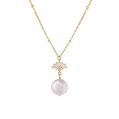 PRICES MAY VARY. Exquisite Baroque Pearl Centerpiece: Featuring a 14mm natural, flawless baroque pearl, this necklace is a testament to timeless elegance, perfect for brides and bridesmaids seeking a statement piece. Luxurious 14K Gold Plating: Our 1920s flapper necklace is crafted with 925 sterling silver and coated in radiant 14K gold plating, marrying durability with the opulent luster suitable for weddings and proms. Versatile Bridal Accessory: Whether it's for the bride or the bridal party, Wedding Day Jewelry Brides Necklace, Refined Yellow Gold Pearl Necklace For Wedding, Refined Pearl White Necklace For Gift, Refined Akoya Pearl Necklace For Gift, Refined Pearl White Necklace With Pearl Pendant, Refined Pearl White Wedding Necklace, Refined Pearl White Necklace With Pearl Drop, Refined Gold Pearl Necklace Gift, Elegant White Gold Charm Necklace With Pearl Pendant