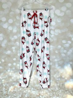 Hello Kitty Christmas Pajama Pants size small. #hellokitty #christmas #pajamas Christmas Pajama Pants, Hello Kitty Christmas, Hello Kitty Plush, Christmas Pajamas, Fashion Design Clothes, Pajama Pants, Pajamas, Hello Kitty, Kitty