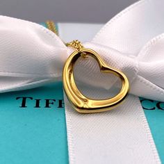 Questions? Leave A Comment Below! Jewelry Tiffany, Open Heart Necklace, Elsa Peretti, Tiffany Co Jewelry, Open Heart, Heart Pendant Necklace, Tiffany & Co., Heart Necklace, Heart Pendant