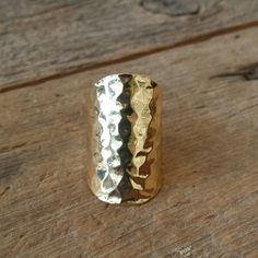 Open back, adjustable, 18K over brass, hammered gold Adjustable Hammered Brass Ring, Adjustable Hammered Gold Jewelry, Hammered Brass Wide Band Jewelry, Adjustable Hammered Gold Ring, Adjustable Gold Hammered Ring, Multiple Rings, Hammered Band, Hammered Gold, Cute Rings