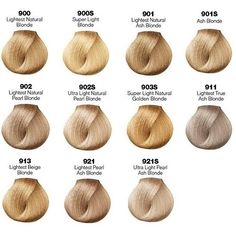 Goldwell Color Chart, Lightest Ash Blonde Hair, Sandy Blonde Hair Color, Blonde Color Chart, Blonde Hair Color Chart, Lightest Blonde, Hair Chart, Shade Of Blonde, Loreal Hair Color