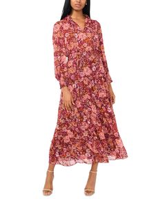 in stock Maxi Dress Fall, Maxi Dresses Fall, Mob Dresses, Long Sleeve Maxi, Printed Ties, Rhubarb, Floral Maxi, Long Sleeve Maxi Dress, Floral Maxi Dress