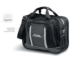 The Velocity Compu-Brief has a main zippered compartment fitted with an organisation panel, and additional zippered document divider compartment and a front pocket for all your accessories. This brief holds most 15.6″ laptops and comes with a zippered media pocket. Front Zipper