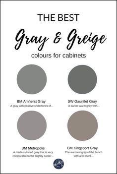 the best gray and grey colors for cabinets