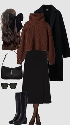 Fashion: #fashion, #style, #outfitinspiration, #beauty Outfit With Boots, Stile Blair Waldorf, Adrette Outfits, Chique Outfit, Skirt Tulle, Fest Outfits, Modesty Outfits, Cute Modest Outfits, Everyday Fashion Outfits