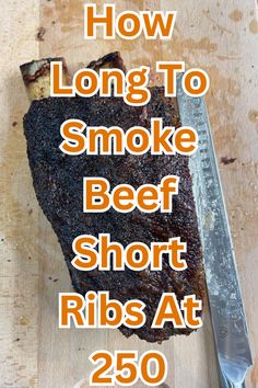 In this guide, I will tell you why I think it is ideal to smoke beef short ribs at 250 degrees, why the weight of short ribs can affect how long it takes to smoke and will provide a full graph showing how long you can expect your beef short ribs to smoke at 250 depending on its weight, plus more! #joshscookhouse #beefshortribs #shortribs #howlongtosmokebeefribs #beefshortribtips Short Ribs On Smoker, Smoked Beef Short Ribs Recipe, Smoked Short Ribs Beef, Beef Short Ribs Smoker Recipe, Short Ribs Smoker Recipe, Smoked Short Ribs, Smoked Beef Ribs Recipe, Beef Chuck Short Ribs, Smoked Beef Short Ribs