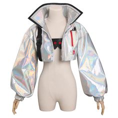 Cyberpunk: Edgerunners-Lucy Cosplay Costume Original Design Coat Outfi– VEEGET Cyberpunk Mode, Lucy Cosplay, Edgerunners Lucy, Mantel Outfit, Futuristic Fashion, Drawing Clothes, Coat Outfits, Fantasy Clothing