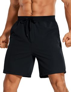 PRICES MAY VARY. Designed for daily wear or workout 4-way stretch, premium soft, wrinkle-free, decent thick and cool to touch 7 Inseam. Linerless Elastic waistband with drawstring Two side pockets and a right zipper pocket Perfect for daily wear, work, casual, travel, workout, athletic, etc These sports shorts for men are made of soft, stretchy, and durable fabric. Elastic waistband and drawstring giving you a personalized fit and prevent shorts from sliding down. Great for training or daily cas Relaxed Fit Go-dry Athletic Shorts For Yoga, Relaxed Fit Athletic Shorts With Go-dry For Yoga, Solid Color Go-dry Swim Trunks For Workout, Workout Swim Trunks With Go-dry Feature, Athleisure Moisture-wicking Swim Trunks For Yoga, Go-dry Swim Trunks For Workout, Athleisure Swim Trunks With 4-way Stretch For Workout, Moisture-wicking Solid Athletic Shorts For Light Exercise, Solid Moisture-wicking Athletic Shorts For Light Exercise