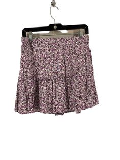 Brand: ZARA Style: SKIRT MINI & SHORT Color: FLORAL PRINT Size: L SKU: 186-186268-2883 CONDITION: GENTLY USED Casual Floral Print Mini Shorts, Casual Mini Length Floral Print Shorts, Casual Short Mini Skirt With Floral Print, Casual Floral Print Short Mini Skirt, Casual Floral Print Mini Skirt, Casual Floral Print Skort, Casual Short Floral Print Skirt, Casual Purple Mini Length Bottoms, Casual Flowy Skort With Short Inseam