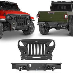 ad eBay - Mad Max Grille Front + Rear Back Bumper w/Light for 2020-2024 Jeep Gladiator JT - Buy Now, click the link (eBay)