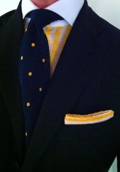 Dressing Closet, A Man In A Suit, Man In A Suit, Yellow Gingham, Well Dressed Man, Mens Attire, Gingham Shirt