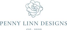 the logo for penny linn designs, which is located in an area that has been renovated