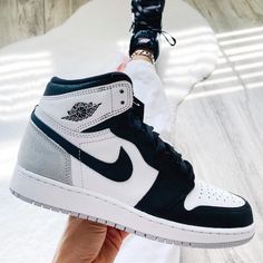 Nike Air Jordan 1 Hi Sneakers New With Box Comes With Extra Set Of Laces Size 4.5y - Women’s 6 Size 5.5y - Women’s 7 Women High Top Jordans, Air Jordan 1s Nike, Nike Air Force 1 Retro Jordan 1, Air Jordans 1 Nike, Jordan Shoes For Women Black And White, Nike Air Jordan 1 Shoes Women, Air Jordan High Women, Trendy Nike Air Jordans, Air Jordan Woman Shoes