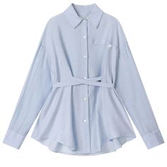 image_1 Light Blue Long Sleeve Blouse, Blue Long Sleeve Blouse For Daywear, Light Blue Long Sleeve Blouse For Daywear, Light Blue Long Sleeve Shirt For Daytime, Light Blue Long Sleeve Tops For Daywear, Light Blue Long Sleeve Cotton Blouse, Light Blue Long Sleeve Blouse For Day Out, Light Blue Long Sleeve Top For Day Out, Lace Up Shirt