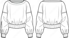 the front and back view of a sweater