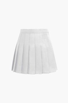 Pleated Mini Skirt Mini Tennis Skirt, Mini Skirt White, Y2k Aesthetic Fashion, Chic Skirt, Chic Skirts, Skirt Y2k, Y2k Baby Tee, Skirt White, Skirts Online