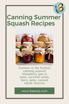 canning summer squash recipe is featured in the beezzyly com advertiser's website