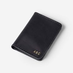 The Figueroa Fold Over Card Wallet was designed to be sleek and compact while allowing room for all your cards. Handcrafted from premium leather, with a slim construction and four card slots, the Figueroa wallet is ideal for the on-the-go entrepreneur. Monogramming is available for this product.