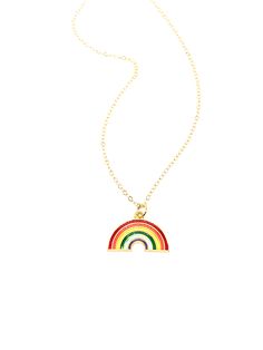 Handmade in Portland, Oregon. This will make the perfect gift! Or, definitely get it for yourself, I support that, too. MEASUREMENTS + MATERIALS - Necklace is about 16 inches long and is adjustable - Rainbow enamel charm is about 1 inch wide - Gold fill chain for sensitive skin (hypoallergenic) - Other styles available! WHAT PEOPLE SAY “Beautiful craftsmanship, these were for my mother in law, she loves them. I love supporting small businesses.” - Josh “ Love these earrings!! I get so many compl Enamel Pendant Charm Necklace With Adjustable Chain, Enamel Jewelry With Adjustable Chain, Adjustable Enamel Necklace For Gifts, Multicolor Hypoallergenic Necklace As A Gift, Multicolor Hypoallergenic Necklace For Gift, Cute Enamel Necklaces For Gifts, Hypoallergenic Multicolor Necklace Perfect As Gift, Hypoallergenic Multicolor Necklace For Gift, Rainbow Necklace With Adjustable Chain For Gift