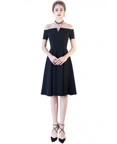 Shop Little Black Off Shoulder Homecoming Party Dress Aline online. All instock with free shipping. Pro since 2009. Homecoming Party, Black Off Shoulder, Dress Off Shoulder, Wedding Store, Wedding Rentals, Wedding Boutique, Formal Party, Style Dresses, Asian Fashion