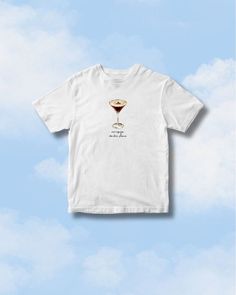 Introducing our hilarious "One Espresso Martini, Please" graphic tee, the perfect addition to your casual wardrobe! This trendy shirt is a must-have for coffee enthusiasts who appreciate a good espresso martini. Crafted from soft and comfortable cotton, this tee not only looks great but feels amazing too. 🎁 Searching for the ideal gift for a friend, family member, or coworker? Look no further! This tee is a fantastic and lighthearted present for birthdays, holidays, or any special occasion.  ⋆｡ Coffee Colored Relaxed Fit T-shirt With Slogan, Coffee Color Short Sleeve T-shirt With Screen Print, Coffee Crew Neck Top With Slogan, Coffee Colored Crew Neck Top With Slogan, Coffee Short Sleeve Top With Text Print, Coffee Color Short Sleeve Top With Text Print, Coffee Colored Crew Neck Top For Streetwear, Casual Coffee Crew Neck Top For Streetwear, Coffee Colored Slogan Short Sleeve Top