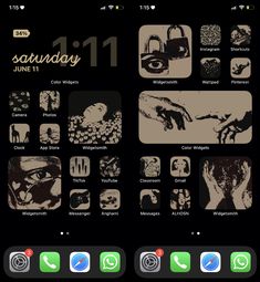 Dark iPhone app layout homescreen Iphone Background Ideas Widget, Background Layout Iphone, Dark Aesthetic Iphone Home Screen Layout, Home Screen Asthetics, Dark Layout Aesthetic, Ios 16 Home Screen Ideas Grunge, Grunge Ipad Layout, Ipad Layout Ideas Dark, Phone Screen Themes