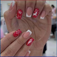 Long Square Nails, Valentine Nails, Nailed It, Christmas Nail Designs, Nail Arts, Artificial Nails, Nail Polishes