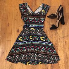 Bright Multicolored Print Stretchy Skater Dress With A Criss Cross Cutout In The Back. Approximately 10” Inches Across The Waist With Plenty Of Stretch And Approximately 29” Inches Long. New Without Tags. Cross Cutout, Multicolored Dress, Heart Dress, Skater Dress, Criss Cross, Colorful Dresses, Mini Dress, Womens Dresses, Women Shopping