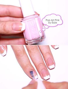 Apply The Over-Top Nail Polish French Nail Polish, Nail Polish Hacks, Fab Nails, Natural Nail Polish