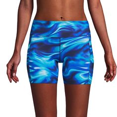 These women's Lands' End swim shorts feature a UPF 50 sun protection, perfect for beach or pool. Kohl's Lands' End Women's Swim Size ChartClick on this WOMEN'S GUIDE to find the perfect fit and more! Chlorine Resistant UPF 50 sun protection Thigh minimizer LinedFIT & SIZING 6-in. inseam Elastic waistband High rise sits on the natural waistband Medium-ImpactFABRIC & CARE Nylon, spandex Lining: polyester, spandex Hand wash Imported Size: X Small. Color: Blue Team Swirls. Gender: female. Age Group: Blue Athletic Shorts For Pool, Blue Swim Skirt With Built-in Shorts For Workout, Blue Swim Skirt For Sports, Blue Sports Swim Skirt, Blue Moisture-wicking Swim Skirt For Sports, Blue Athleisure Swim Skirt With Built-in Shorts, Blue Short Length Swim Skirt For Sports, Blue Activewear For Poolside And Beach Season, Blue Activewear For Beach Season Vacation