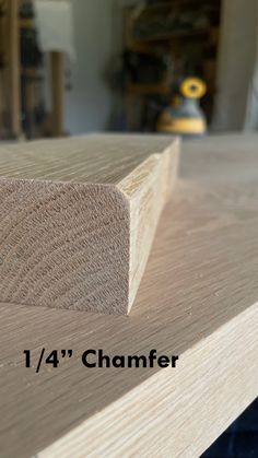 a piece of wood sitting on top of a table