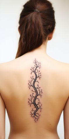 A tattoo design depicting a DNA helix crafted from wood, tracing the spine, highlighting the blend of biology and nature. Dna Helix, Latest Tattoos, Plant A Tree, Spine Tattoo, Face Tattoos, Tattoo Trends, Vienna Austria, Genetic, Geometric Art