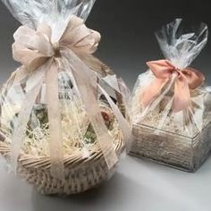 Basket Bags - Clear - Mac Paper Supply Guest Hamper Welcome Baskets, Fruit Flower Basket, Eid Hampers, Creative Gift Baskets, Hamper Gift Basket, Boyfriend Gift Basket, Basket Bags, Bridal Gift Wrapping Ideas, Wedding Gifts Packaging