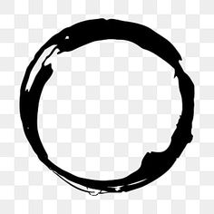 a black circle drawn in ink on a white background