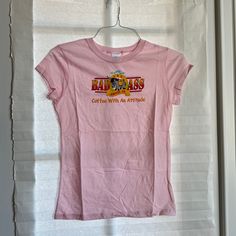 This Top Is From An Old Coffee Shop That’s No Longer Open But We Have A Ton Of Leftover Merch! Thess Tops Are So Cute And Have A Baby Tee Fit. We Have A Few Different Colors Of This Style In A Few Different Sizes (All Posted). 100% Cotton. True To Size. Slightly See Through But Not Completely Noticeable. Let Me Know If You Have Any Questions!! Old Coffee Shop, Logo Baby, Pinterest Contest, Baby Tees Y2k, Baby Colors, Graphic Logo, Virtual Closet, Christmas Wishlist, Art Stuff