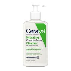 Facial cleansers are designed to remove dirt, oil, pollution, daily sunscreen and makeup, but it s important to choose a formula that addresses the needs of specific skin types without disrupting the skin s natural barrier. Cerave Cleanser Cream To Foam, Hydrating Cream To Foam Cleanser, Cerave Skin Care, Skin Care Face Wash, Cream To Foam Cleanser, Cerave Cleanser, Oil Pollution, Daily Sunscreen, Hydrating Cleanser