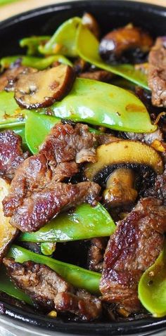 Beef And Snow Peas, Beef With Mushroom, Oven Food, Meal Prep Plans, Chinese Cooking Recipes, Easy Chinese Recipes, Snow Peas, Beef Recipes Easy