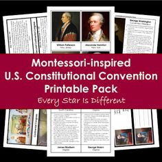 the u s presidential convention printable pack with pictures and information for each individual event