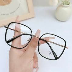 Square Glasses Frames For Women, Oversized Square Glasses, Black Contact Lenses, Hazel Contacts, Large Frame Glasses, Purple Contacts, Prescription Colored Contacts, Green Contacts, Square Glasses Frames